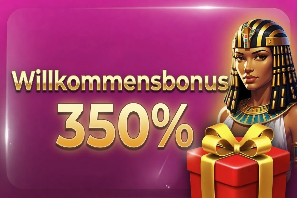 Willkommensbonus 350% bis zu 1.500 € + 200 FS + 1 Bonus Crab